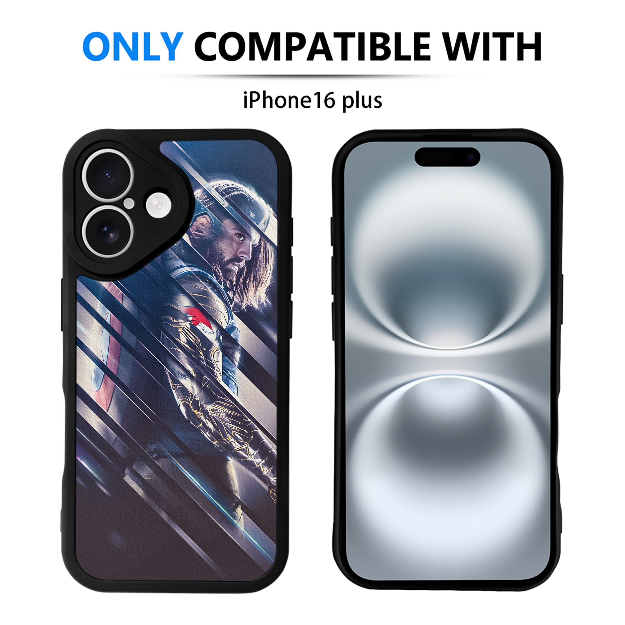 （画像用） アベンジャーズ The Avengers 【iPhone 16シリーズ対応】シリコンスマホケース（レザー調） 材質：シリコン